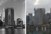 悉尼当时和现在展示城市变化的地点