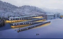 您可以在瑞士这家新酒店的锯齿状的屋顶上滑行