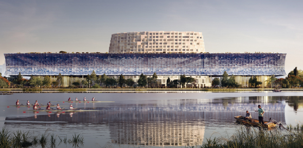 Herzog＆de Meuron展示了中国大运河旁的博物馆建筑群