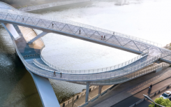 中国设计研究院萨迪和JDTM创建了一个桥梁提供了多种穿越河流的路线成都