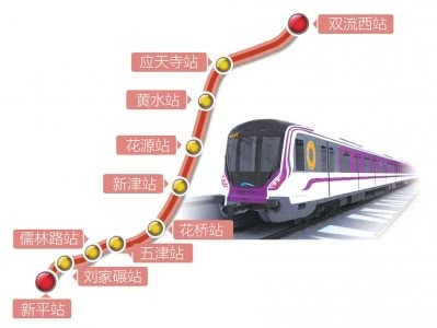 成都轨道交通10号线二期工程高架段最后一榀预制箱梁架设完毕