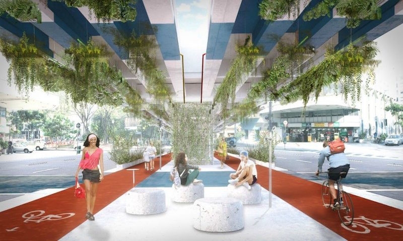 Triptyque Architecture在圣保罗设计空气净化高速公路花园