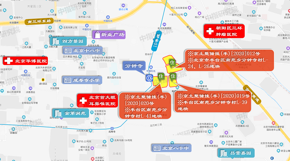 合生以65.4亿元的总价竞得北京市丰台区南苑乡分钟寺村L 41地块