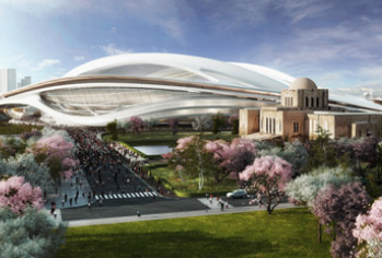 扎哈哈迪德的东京奥林匹克体育场将缩减