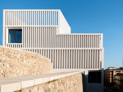 TuñónArquitectos向当代艺术博物馆HelgadeAlvear添加了白色混凝土画廊