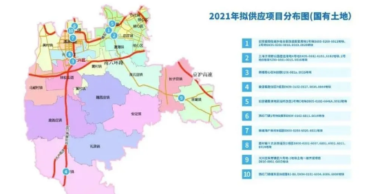 2021-2022年大兴区拟定供应10宗经营性用地