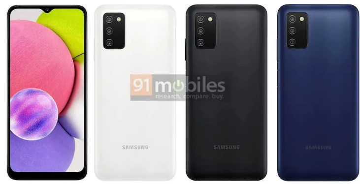 三星 Galaxy A03s已进入多个认证网站并暗示即将推出