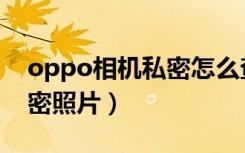 oppo相机私密怎么查看（oppo怎么查看私密照片）