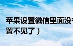 苹果设置微信里面没有麦克风（微信麦克风设置不见了）