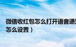 微信收红包怎么打开语音通知服务（微信红包来了语音提醒怎么设置）