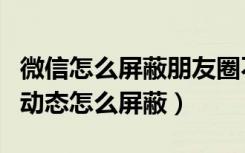 微信怎么屏蔽朋友圈不看我的动态（微信应用动态怎么屏蔽）