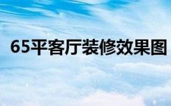 65平客厅装修效果图（65平房子怎么装修）