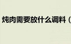 炖肉需要放什么调料（炖肉需要放什么调料）