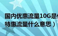 国内优惠流量10G是什么意思（微信10块10g特惠流量什么意思）