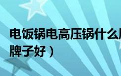 电饭锅电高压锅什么牌子最好（电高压锅什么牌子好）