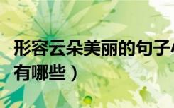 形容云朵美丽的句子小学生（形容云朵的词语有哪些）