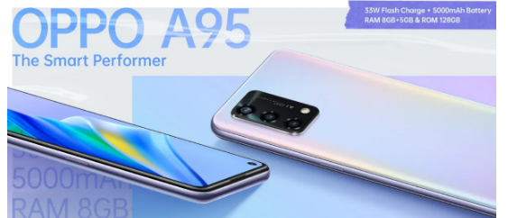 OPPO A95 4G 配备 6.43 英寸 AMOLED 显示屏