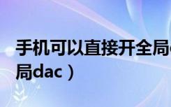手机可以直接开全局dac（怎么看手机是否全局dac）
