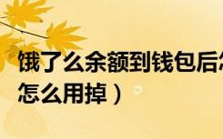 饿了么余额到钱包后怎么用（饿了么钱包余额怎么用掉）