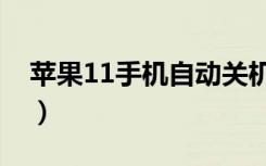 苹果11手机自动关机（苹果怎么关机手机11）