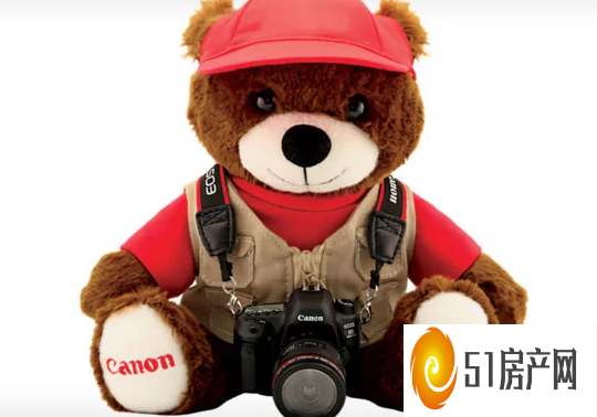 这款官方佳能泰迪熊配备自己的数码单反相机