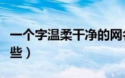 一个字温柔干净的网名（温柔干净的网名有哪些）