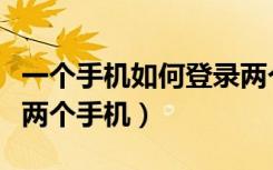 一个手机如何登录两个钉钉号（一个钉钉号登两个手机）