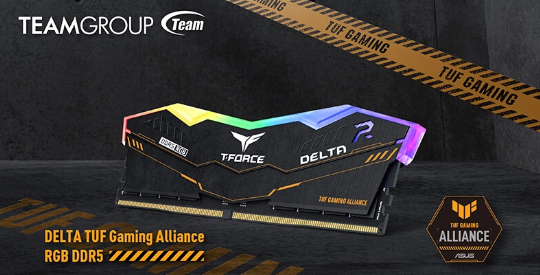  T-FORCE DELTA TUF 游戏联盟 RGB DDR5 游戏内存即将推出