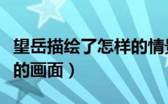 望岳描绘了怎样的情景（《望岳》描绘了怎样的画面）