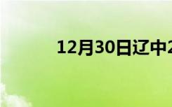 12月30日辽中24小时天气预报