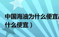 中国海油为什么便宜品质怎么样（中国海油为什么便宜）