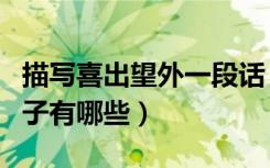 描写喜出望外一段话（描写喜出望外神态的句子有哪些）