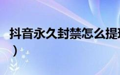 抖音永久封禁怎么提现（抖音封永久怎么提现）