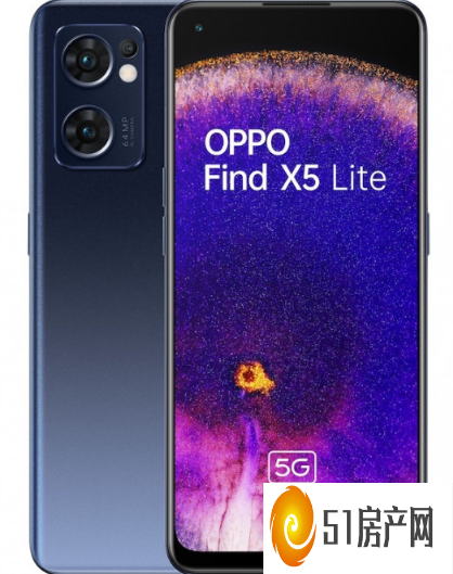 Oppo Find X5 Lite 在演示之前的效果图中显示