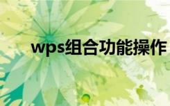 wps组合功能操作（wps组合怎么用）