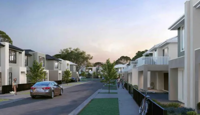 Thomastown 的 Thomas Green 69 栋房屋开发提供绿色植物和空间