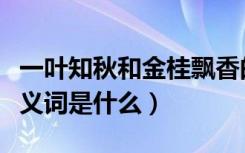 一叶知秋和金桂飘香的近义词（一叶知秋的近义词是什么）