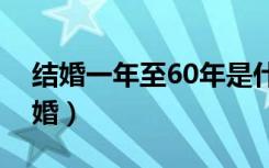 结婚一年至60年是什么婚（结婚一年是什么婚）