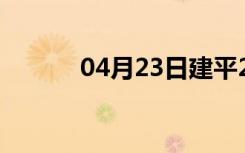 04月23日建平24小时天气预报