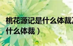 桃花源记是什么体裁及特点（《桃花源记》是什么体裁）