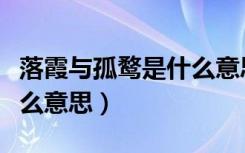 落霞与孤鹜是什么意思（落霞与孤鹜齐飞是什么意思）