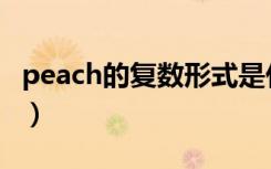 peach的复数形式是什么（peach是什么意思）