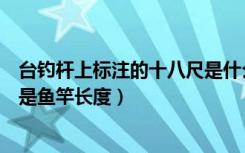 台钓杆上标注的十八尺是什么意思（台钓杆上标注的十八尺是鱼竿长度）