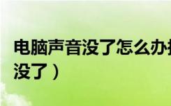 电脑声音没了怎么办扬声器未插入（电脑声音没了）