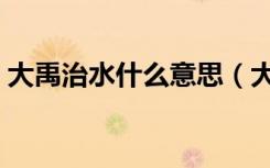 大禹治水什么意思（大禹治水的意思是什么）