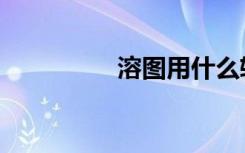 溶图用什么软件（溶图）