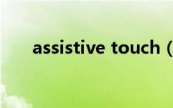 assistive touch（assistive touch）