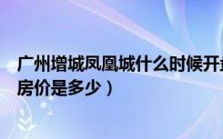 广州增城凤凰城什么时候开盘卖的（广州市增城凤凰城房子房价是多少）