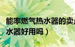 能率燃气热水器的卖点（大家说说能率燃气热水器好用吗）