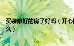 买装修好的房子好吗（开心网买房子里能买装修好了的房子么）
